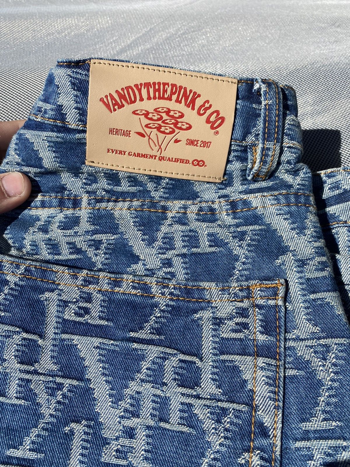 Vandy The Pink VandyThePink jacquard pre-washed denim | Grailed