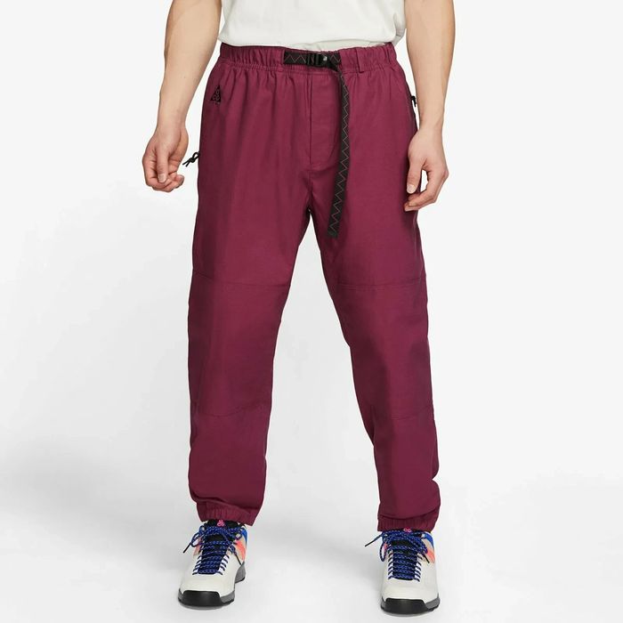 acg joggers Sale Nike ACG Nike ACG Trail Joggers Casual Pants Men s Villan Red Black Grailed