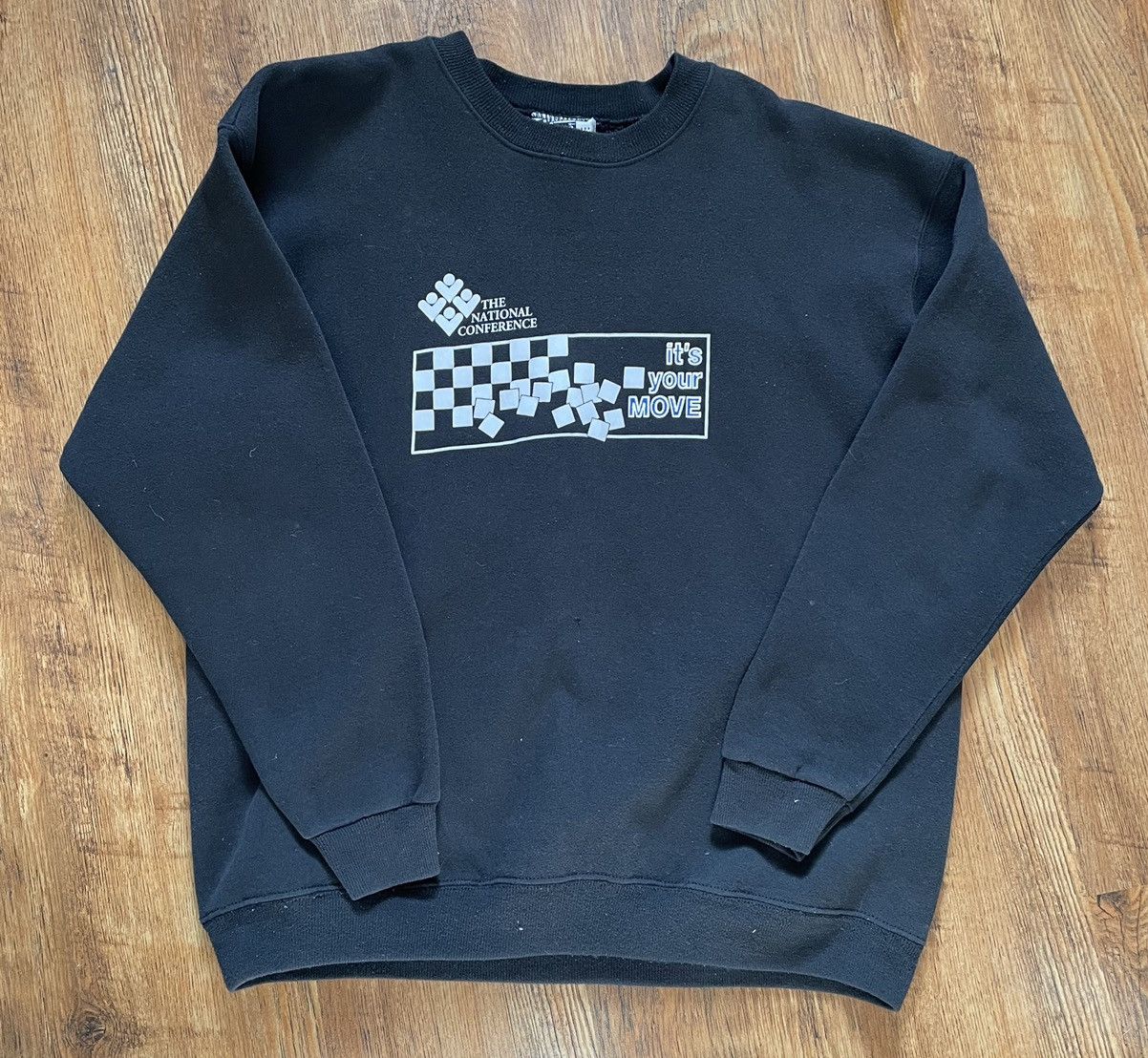 Vintage Vintage 90s National Chess Conference Crewneck XL Size US XL / EU 56 / 4 - 1 Thumbnail