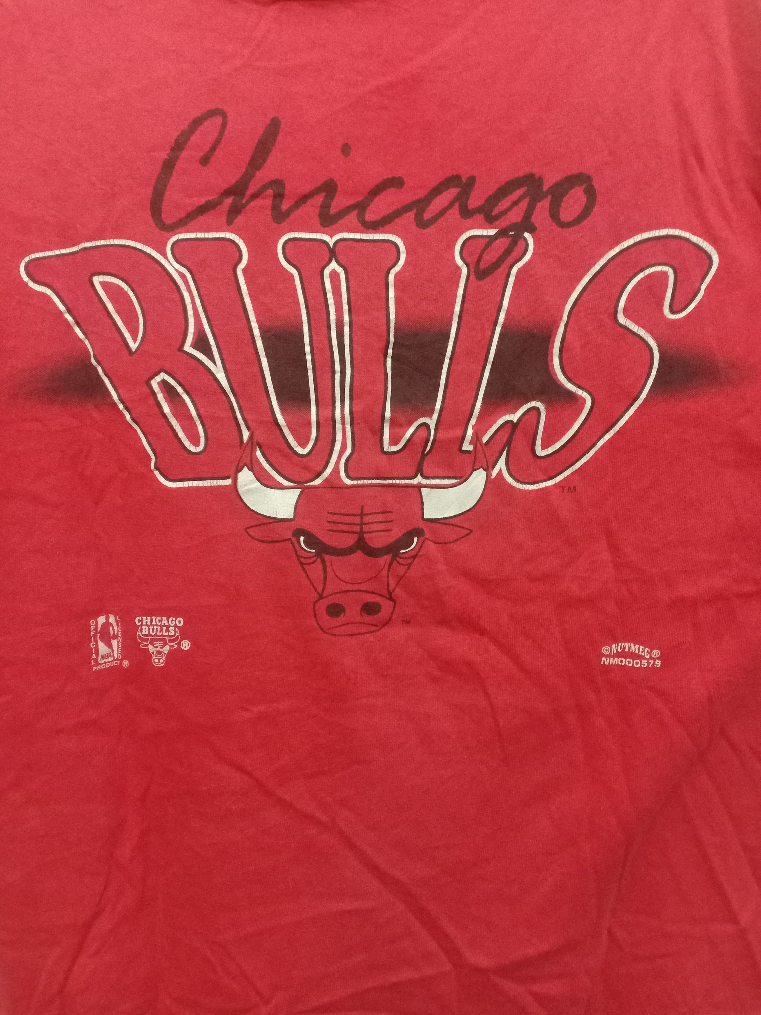 NBA × Nutmeg Vtg Chicago Bulls X Nba X Nutmeg Mills T shirt Size US M / EU 48-50 / 2 - 2 Thumbnail