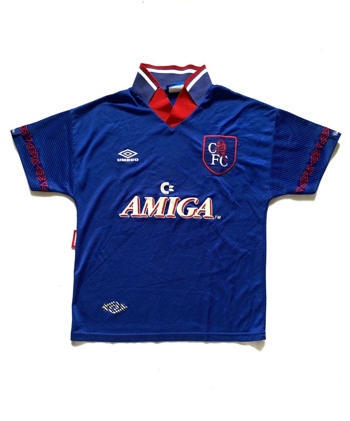 Umbro × Vintage Vtg 93-94 Chelsea Amiga Home Jersey FA Cup Size US M / EU 48-50 / 2 - 2 Thumbnail