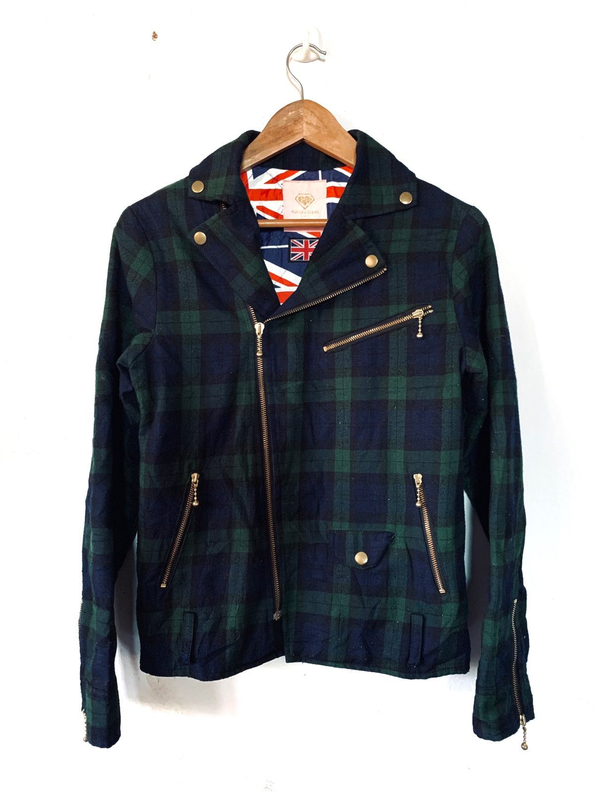 Japanese Brand Super Lovers Punk Style Bondage Jacket Union Jack Flag Size US S / EU 44-46 / 1 - 1 Thumbnail