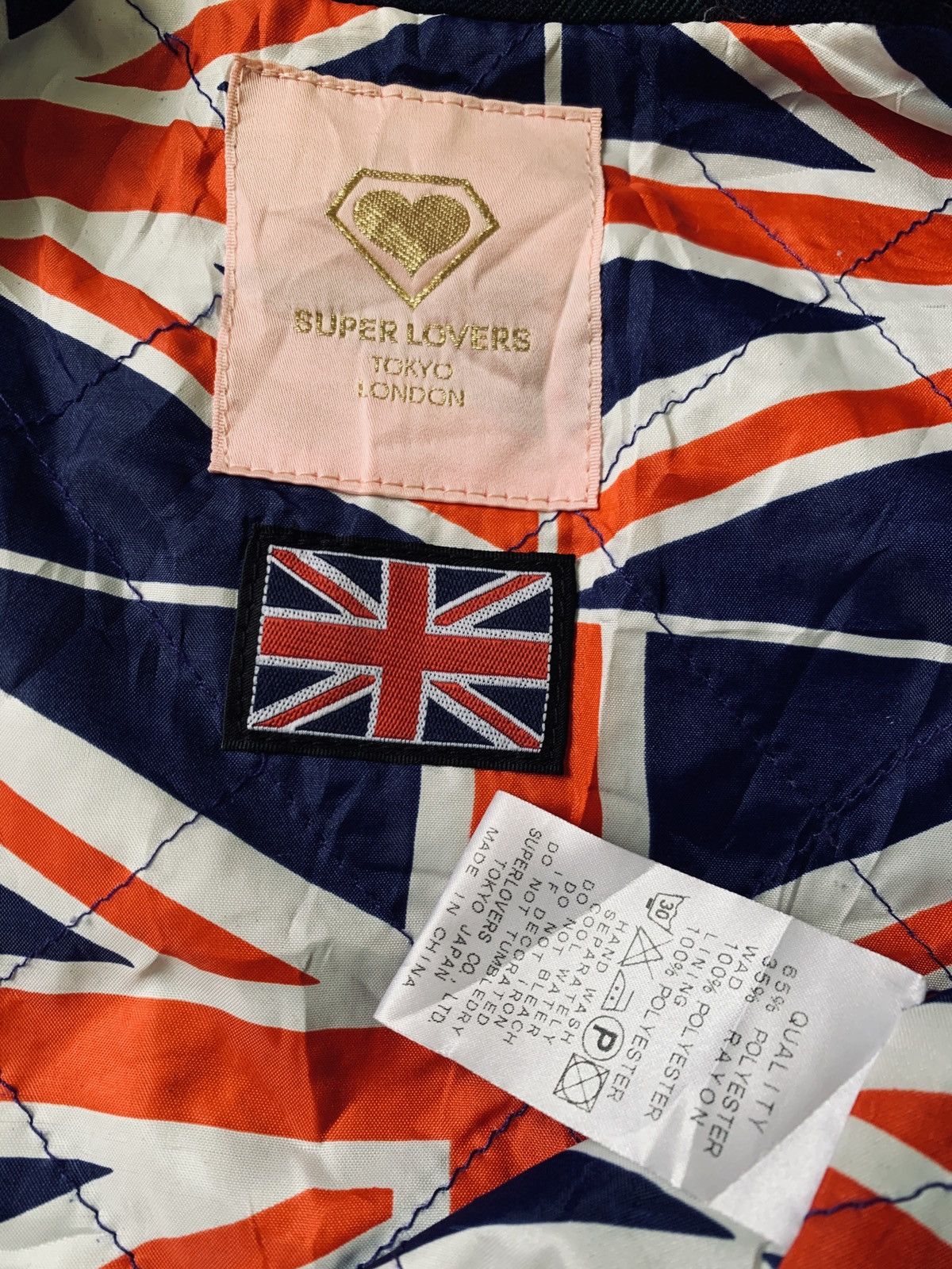 Japanese Brand Super Lovers Punk Style Bondage Jacket Union Jack Flag Size US S / EU 44-46 / 1 - 6 Thumbnail