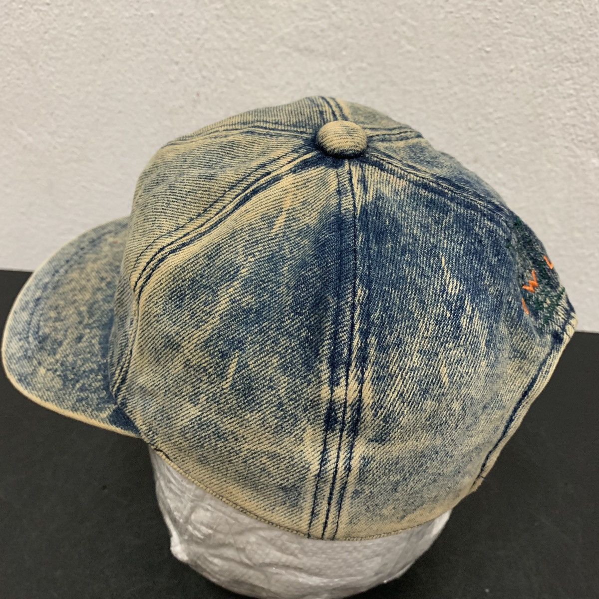 Japanese Brand Blue Way Acid Wash Jeans Cap Size ONE SIZE - 4 Thumbnail