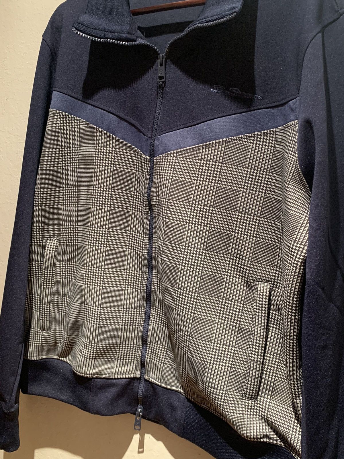 Ben Sherman *RARE* New Ben Sherman Houndstooth Plaid Zip Track Jacket Size US L / EU 52-54 / 3 - 3 Thumbnail