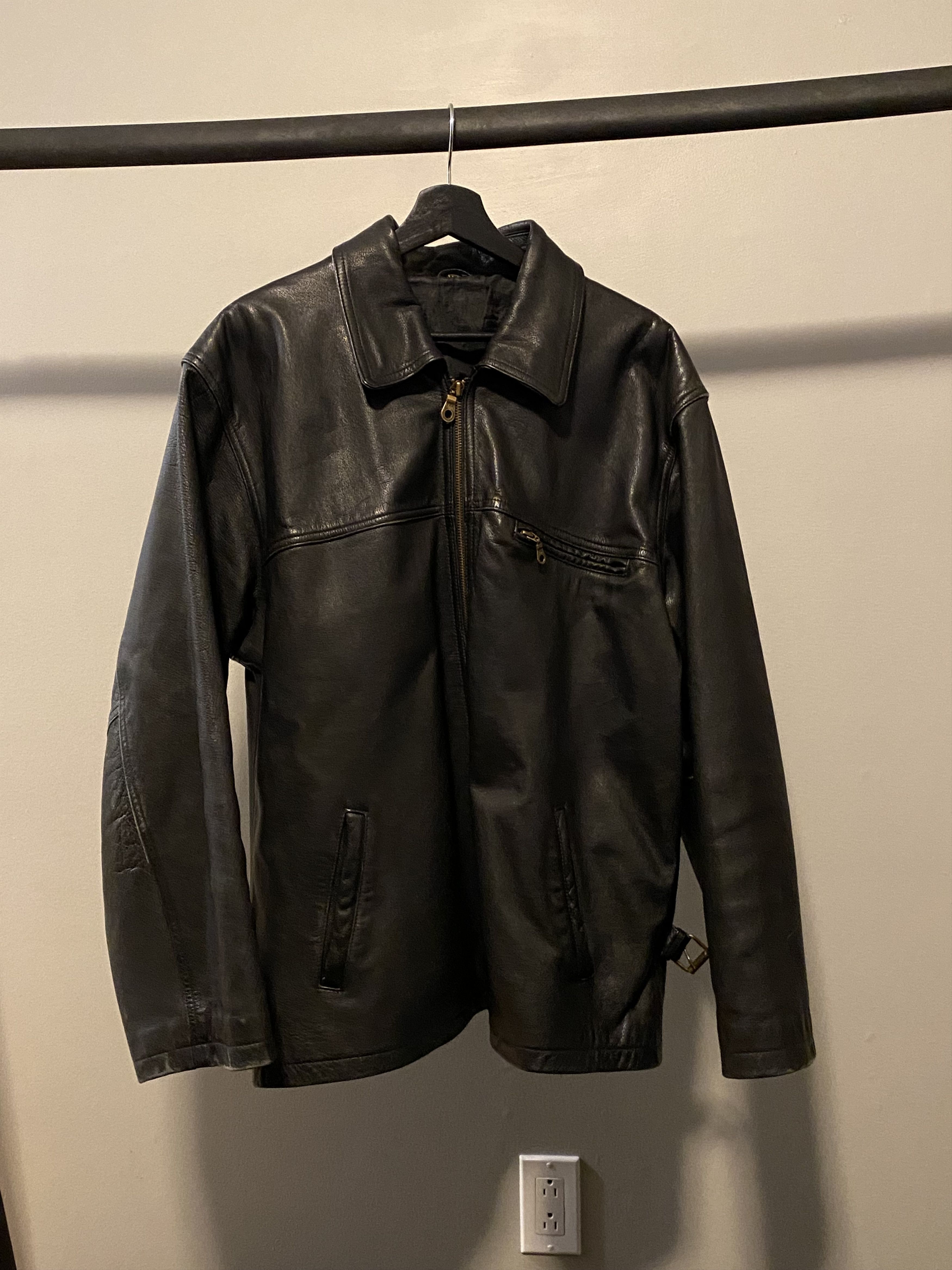 Vintage Black Leather Jacket