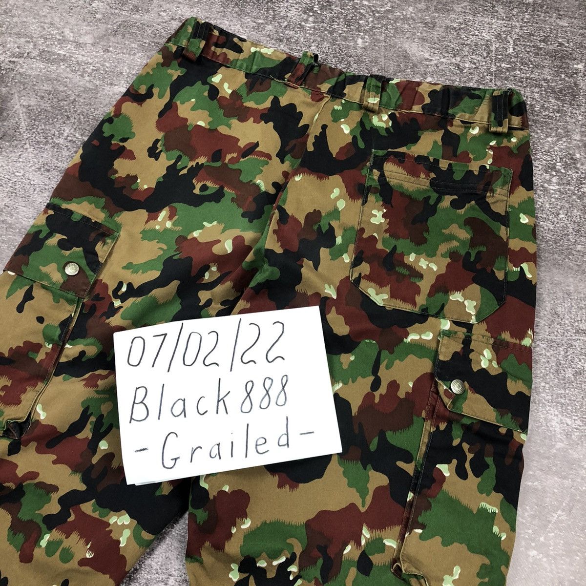 Vintage Vintage Swiss Army Alpenflage Camo Cargo Overall Pants M70 Size US 32 / EU 48 - 10 Thumbnail