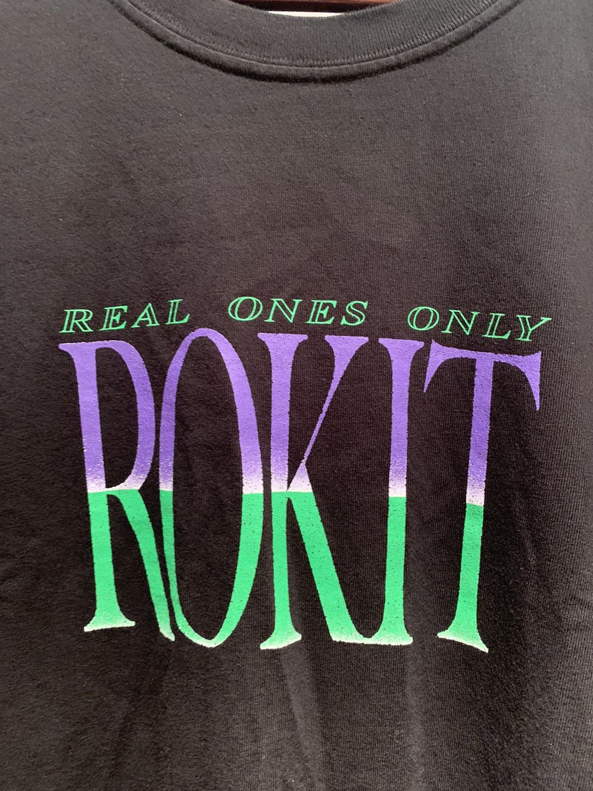 Designer × Rokit *RARE* New Rokit Real Ones Only Heavyweight T-Shirt - Large Size US L / EU 52-54 / 3 - 2 Thumbnail