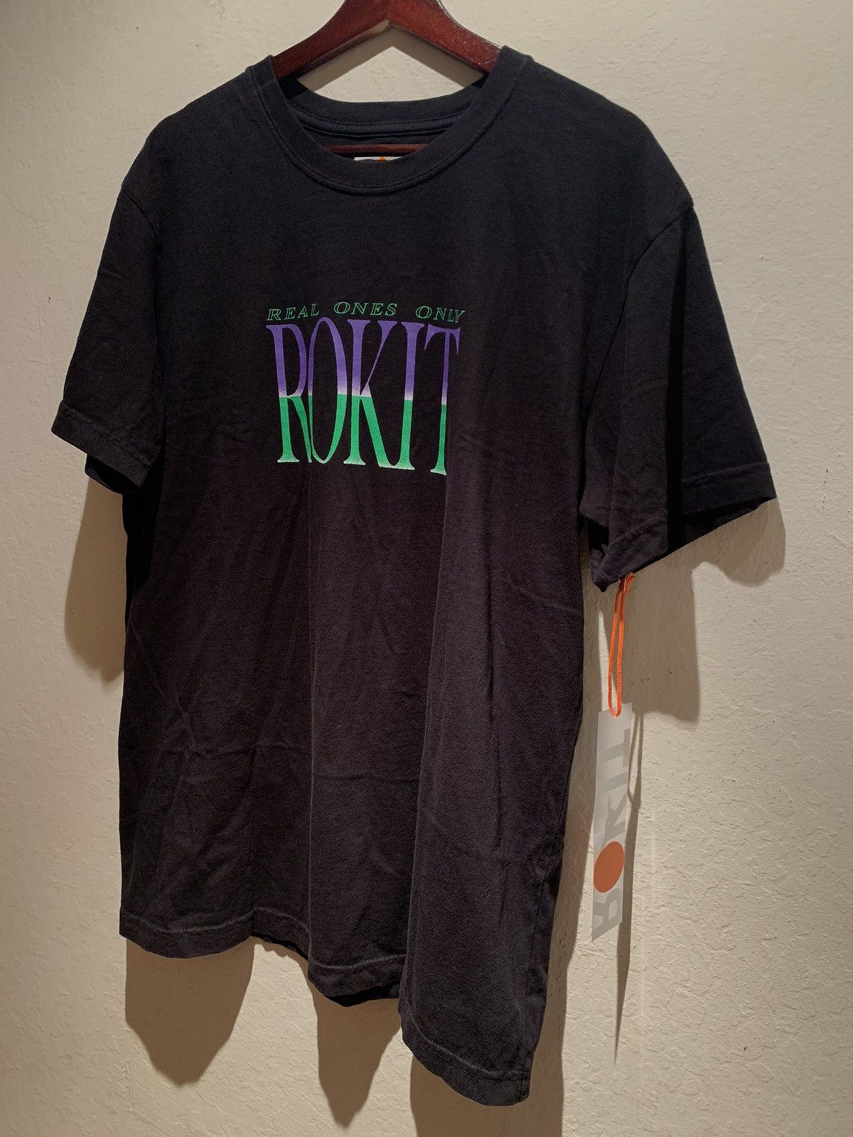 Designer × Rokit *RARE* New Rokit Real Ones Only Heavyweight T-Shirt - Large Size US L / EU 52-54 / 3 - 1 Thumbnail