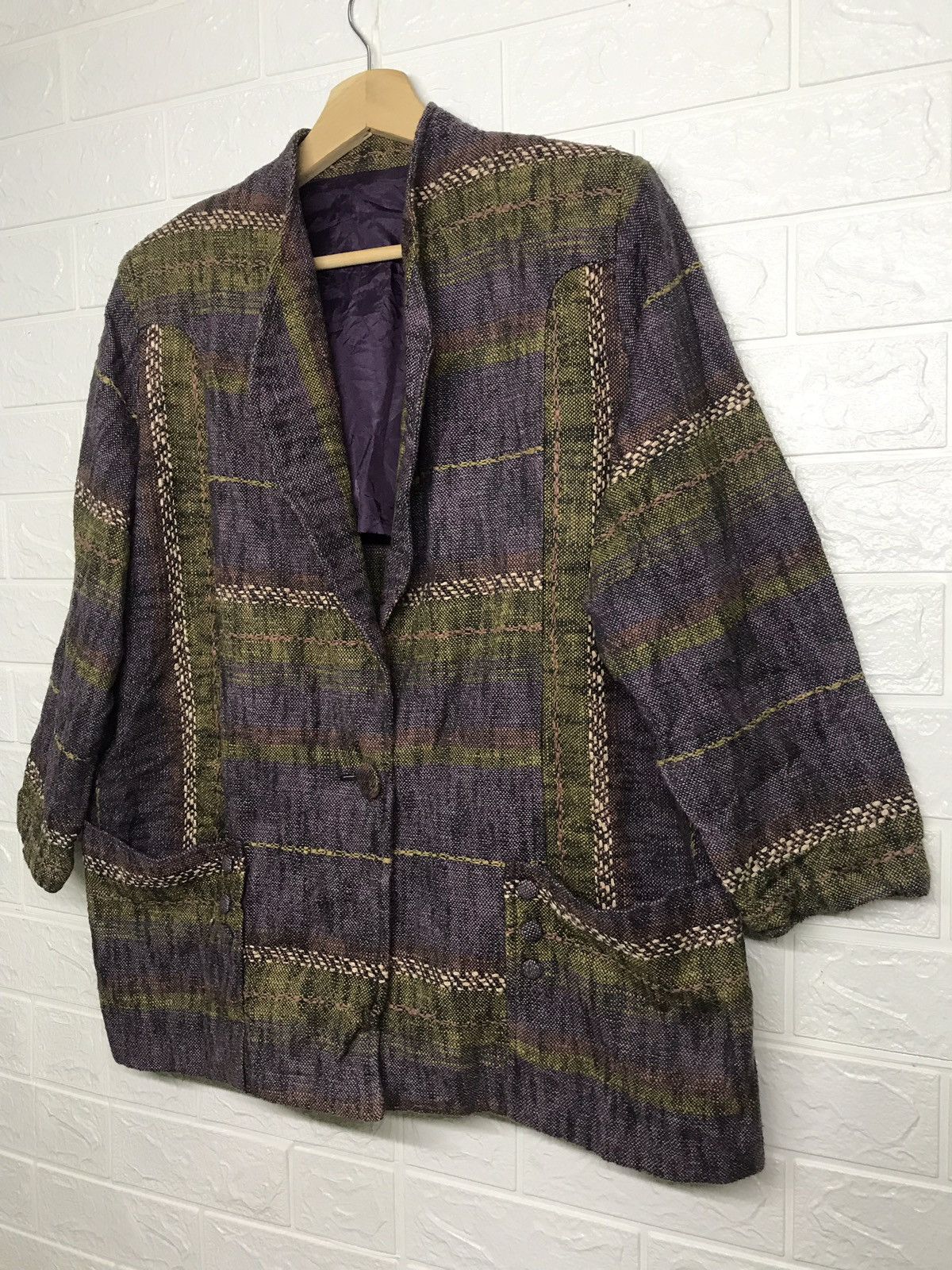 Japanese Brand × Vintage Vintage Sashiko Sticth Casual Coat Size US M / EU 48-50 / 2 - 3 Thumbnail