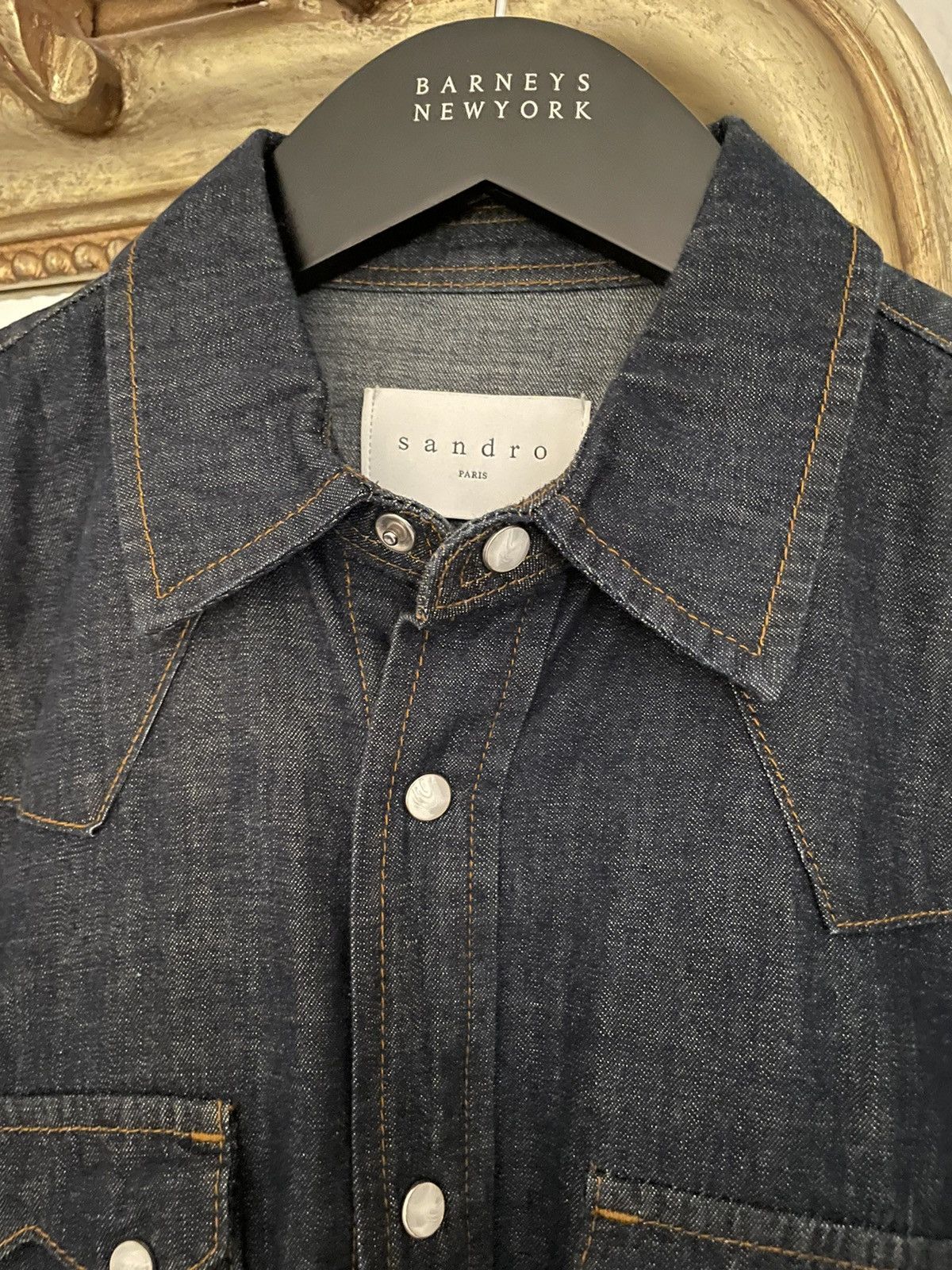 Sandro Sandro Paris Denim Shirt S Size US S / EU 44-46 / 1 - 3 Thumbnail