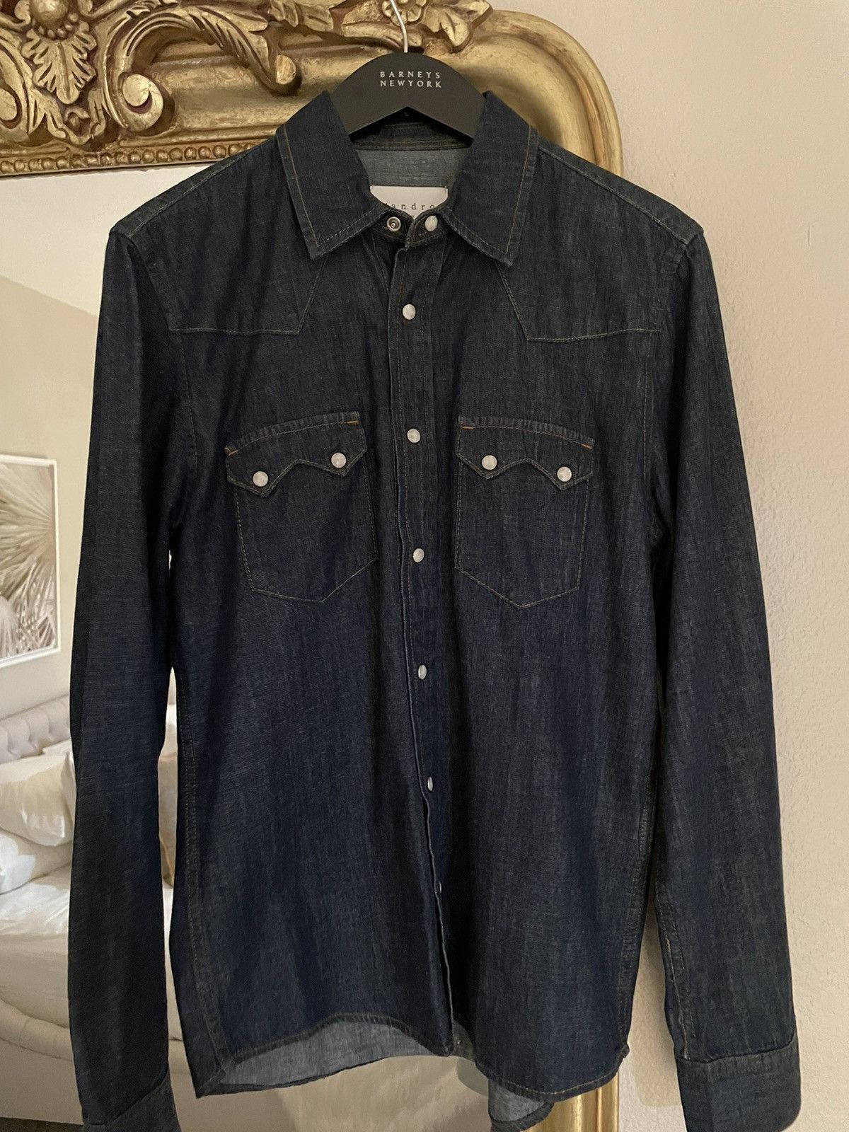 Sandro Sandro Paris Denim Shirt S Size US S / EU 44-46 / 1 - 6 Thumbnail