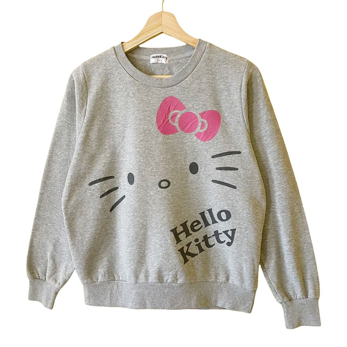 Anime × Cartoon Network × Japanese Brand Hello Kitty Printed Big Logo Crewneck Sweatshirt Size S Size US M / EU 48-50 / 2 - 3 Thumbnail