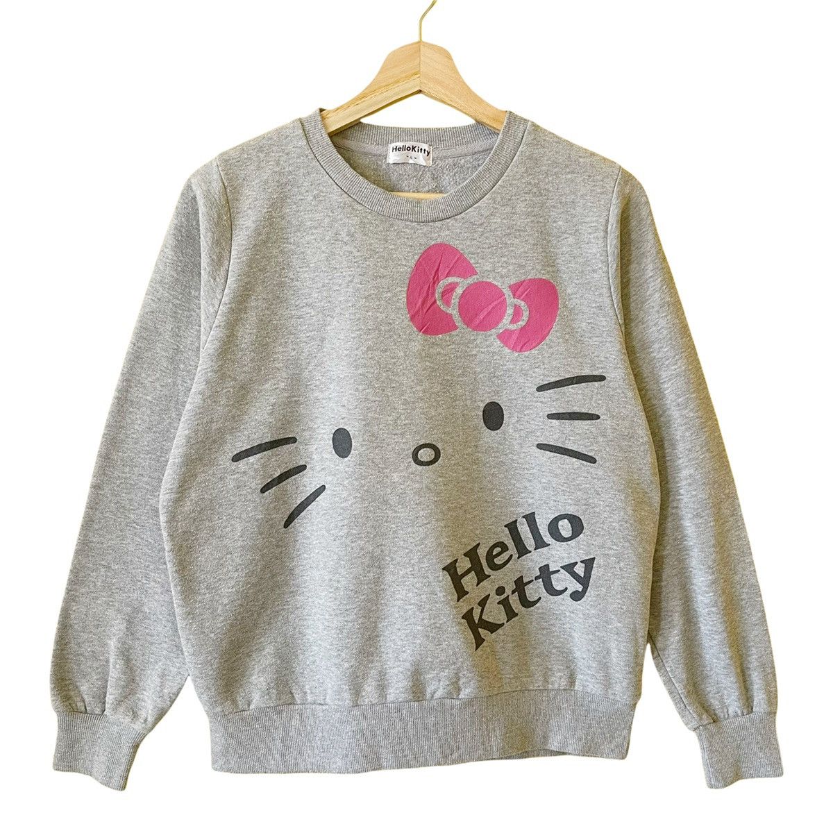 Anime × Cartoon Network × Japanese Brand Hello Kitty Printed Big Logo Crewneck Sweatshirt Size S Size US M / EU 48-50 / 2 - 1 Thumbnail