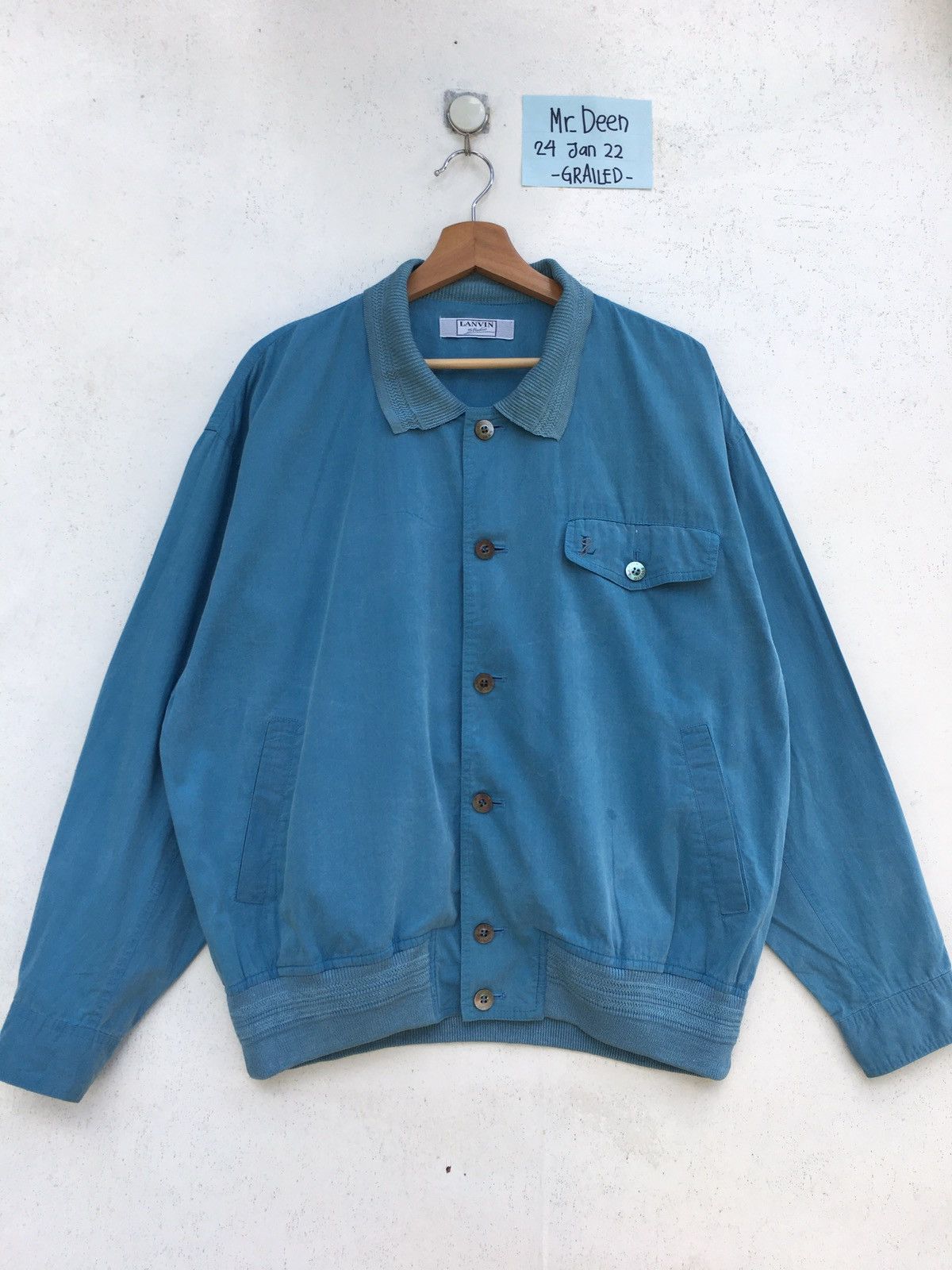 Lanvin Rare Vintage 90s Lanvin Buttons Light Jacket Size US L / EU 52-54 / 3 - 1 Thumbnail