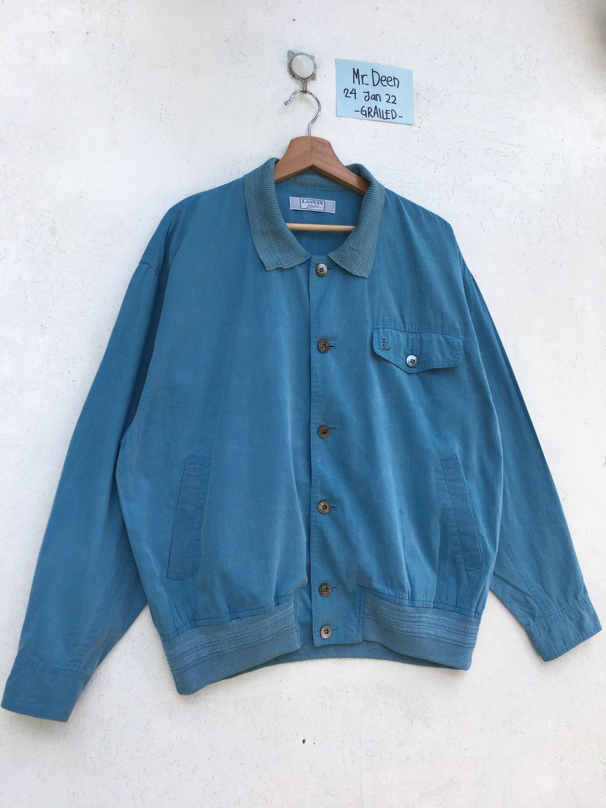 Lanvin Rare Vintage 90s Lanvin Buttons Light Jacket Size US L / EU 52-54 / 3 - 3 Thumbnail