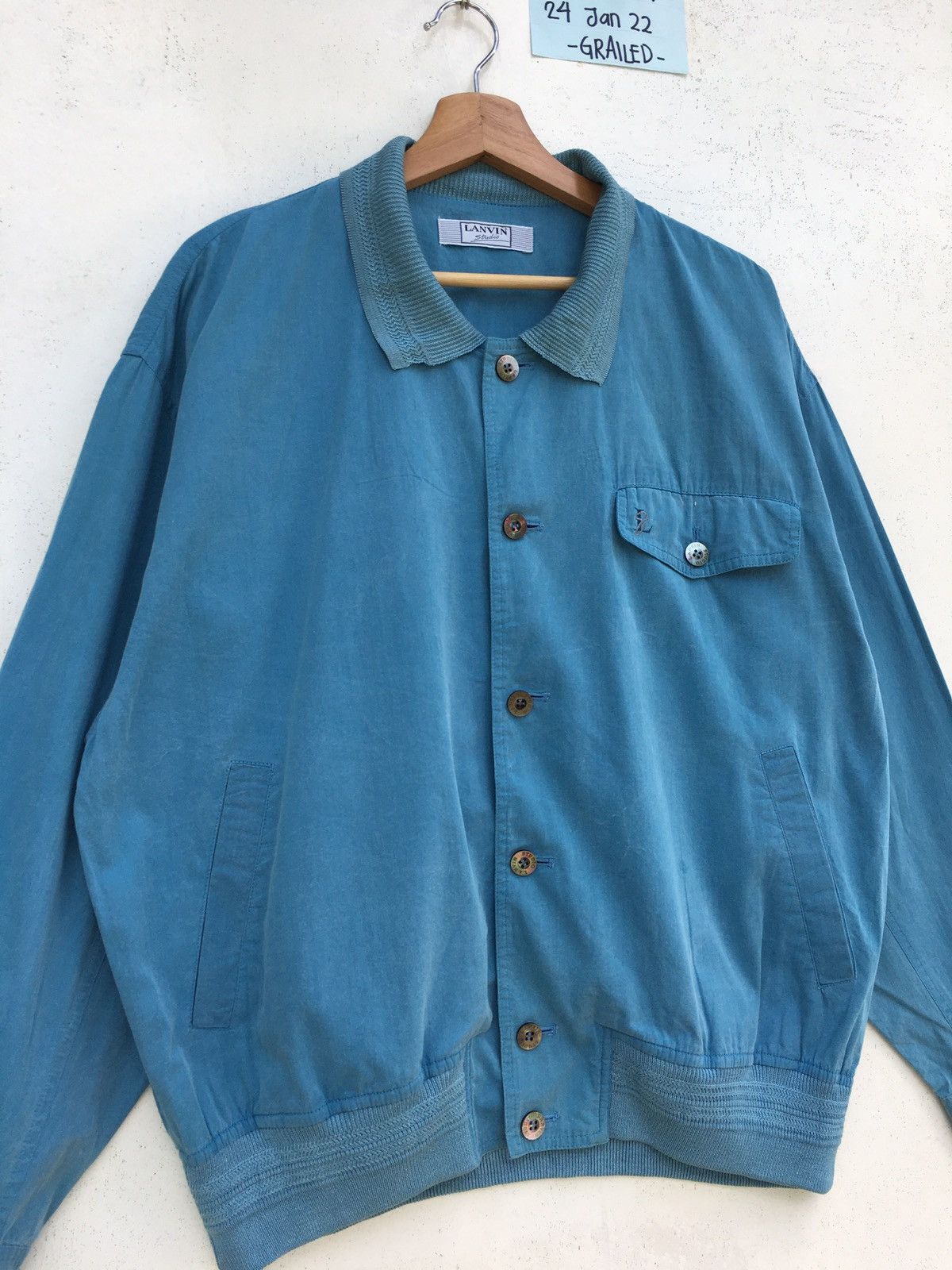 Lanvin Rare Vintage 90s Lanvin Buttons Light Jacket Size US L / EU 52-54 / 3 - 6 Thumbnail