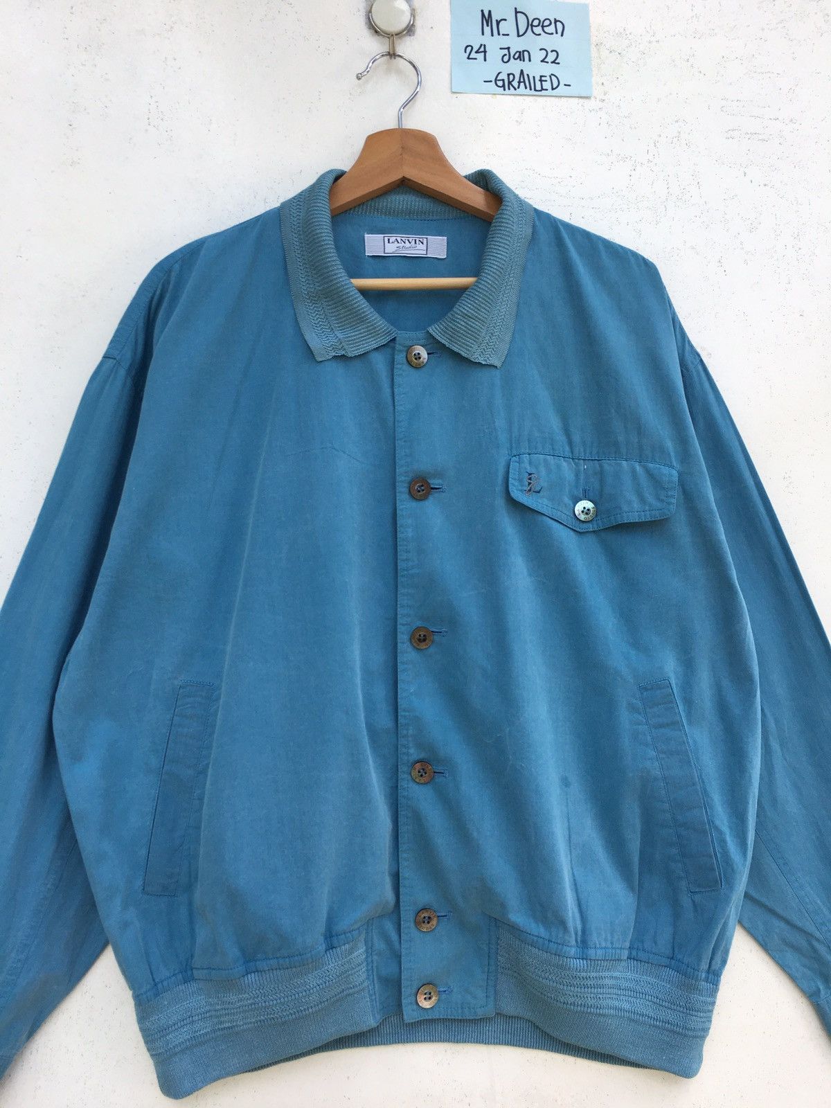 Lanvin Rare Vintage 90s Lanvin Buttons Light Jacket Size US L / EU 52-54 / 3 - 5 Thumbnail