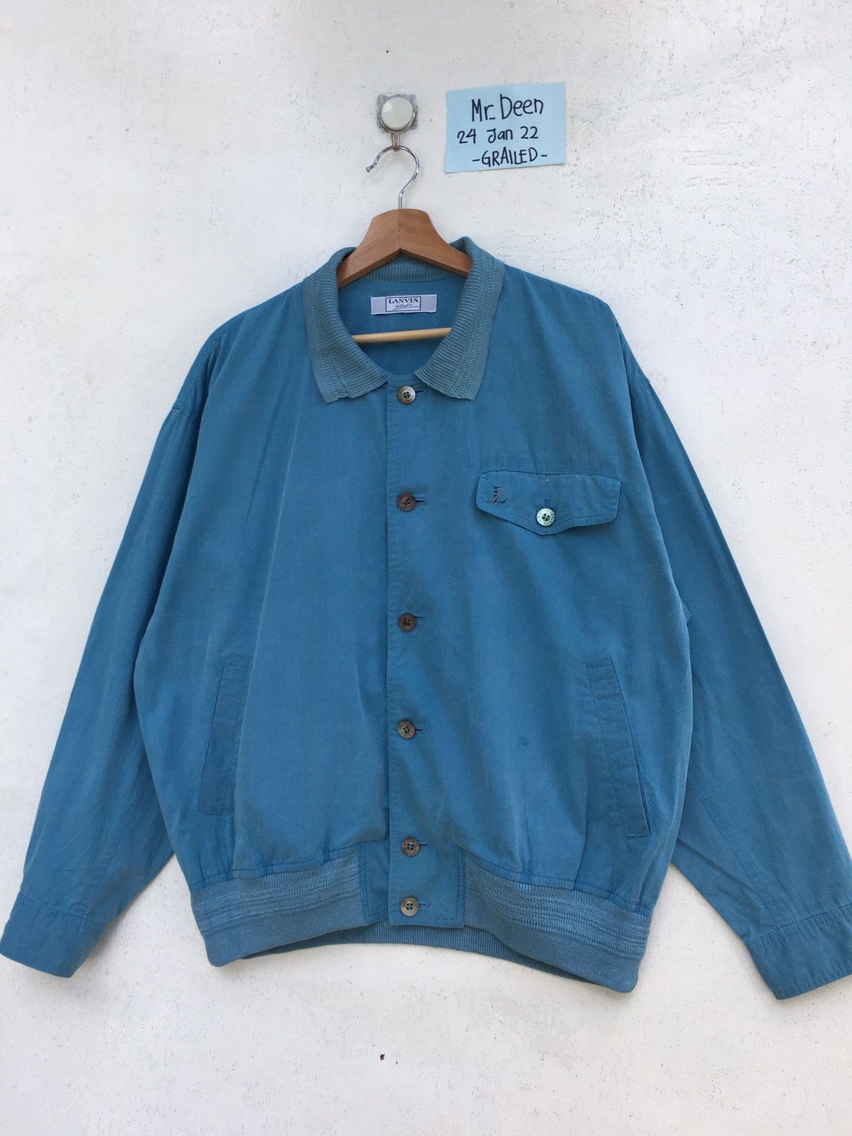 Lanvin Rare Vintage 90s Lanvin Buttons Light Jacket Size US L / EU 52-54 / 3 - 4 Thumbnail
