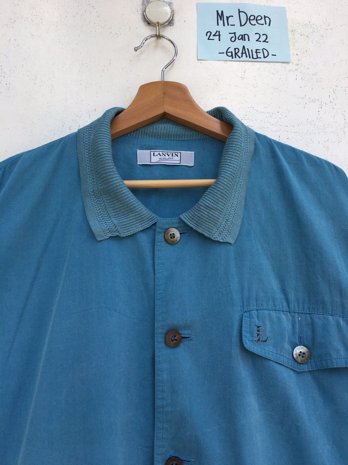 Lanvin Rare Vintage 90s Lanvin Buttons Light Jacket Size US L / EU 52-54 / 3 - 2 Thumbnail
