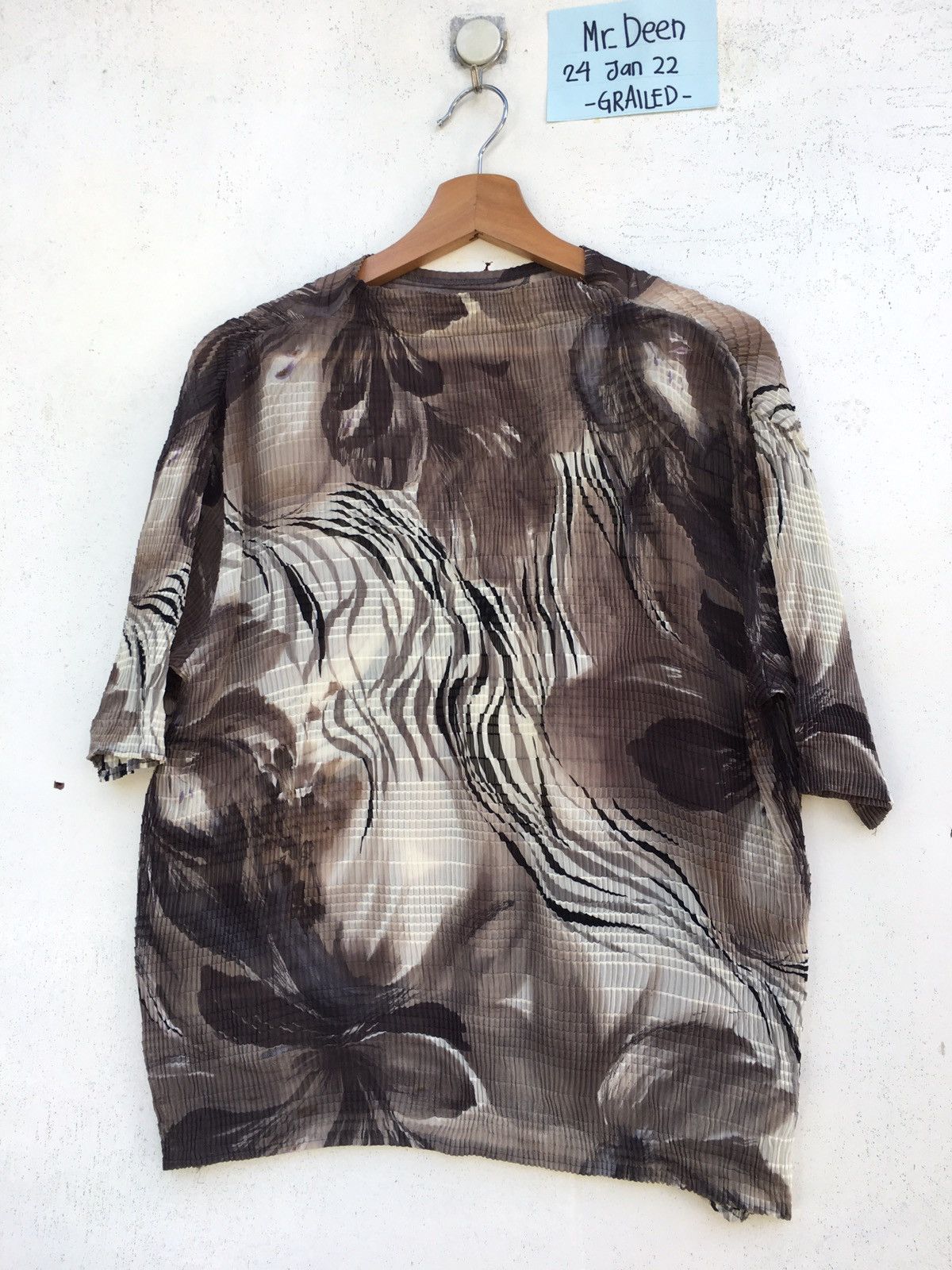 Bruno Piattelli Vintage Bruno Piattelli Roma Abstract Pleated Shirt Size US M / EU 48-50 / 2 - 3 Thumbnail