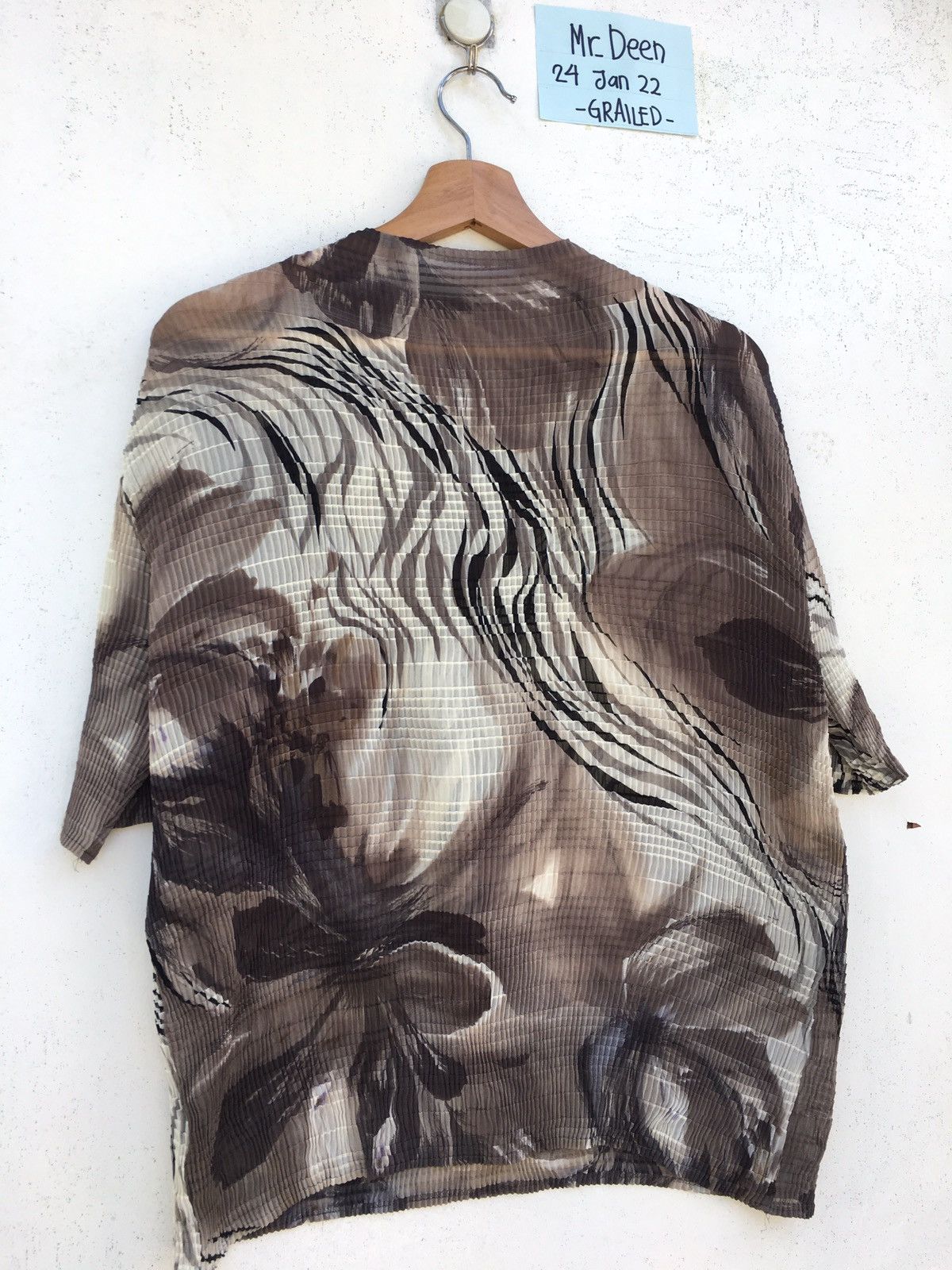 Bruno Piattelli Vintage Bruno Piattelli Roma Abstract Pleated Shirt Size US M / EU 48-50 / 2 - 10 Thumbnail