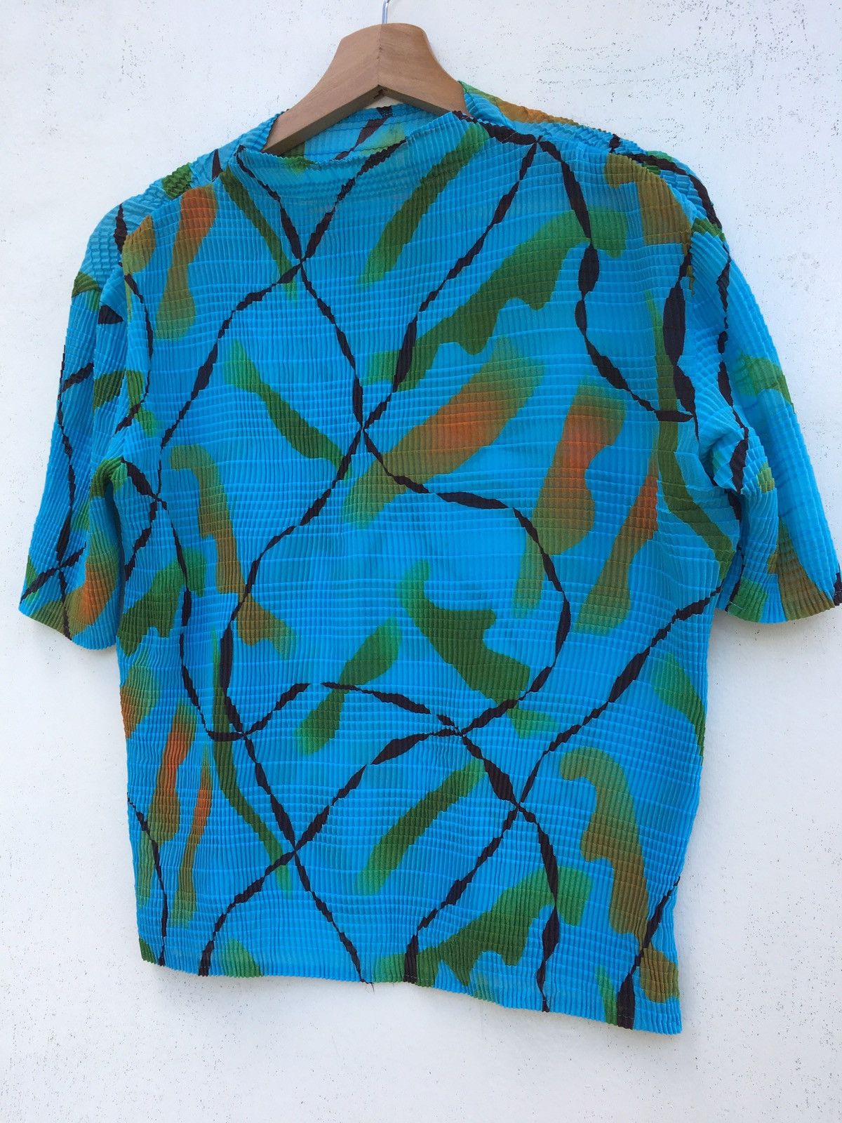 Bruno Piattelli Vintage Bruno Piattelli Roma Pleated Floral Shirt Size US M / EU 48-50 / 2 - 3 Thumbnail