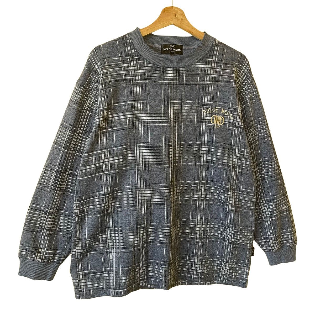 Japanese Brand Dolce Mara Embroidered Small Logo Pullover Sweatshirt Size M Size US M / EU 48-50 / 2 - 2 Thumbnail