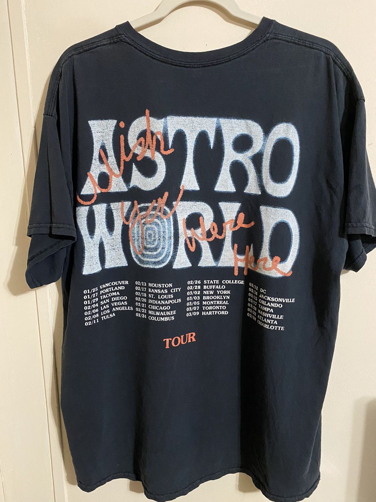 Travis With You-Scott Were Here Tour T-Shirt Bear Travis With You-Scott Were Here Tour T-Shirt Bear