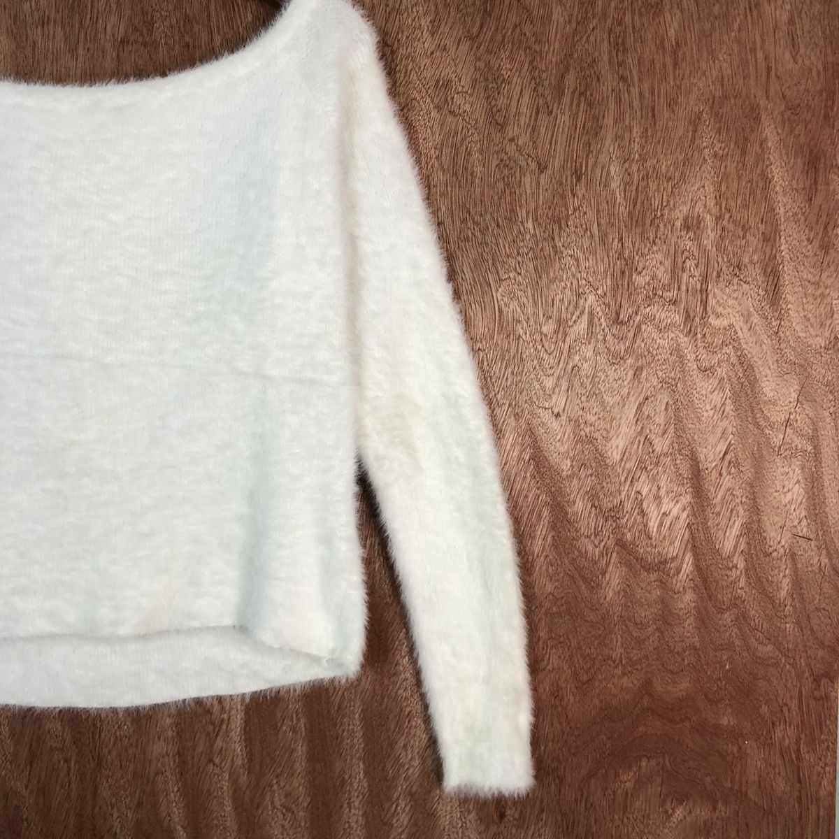 Homespun Knitwear × Japanese Brand Japanese brand White Mohair Shag Shaggy knitwear #c434 Size US S / EU 44-46 / 1 - 5 Thumbnail