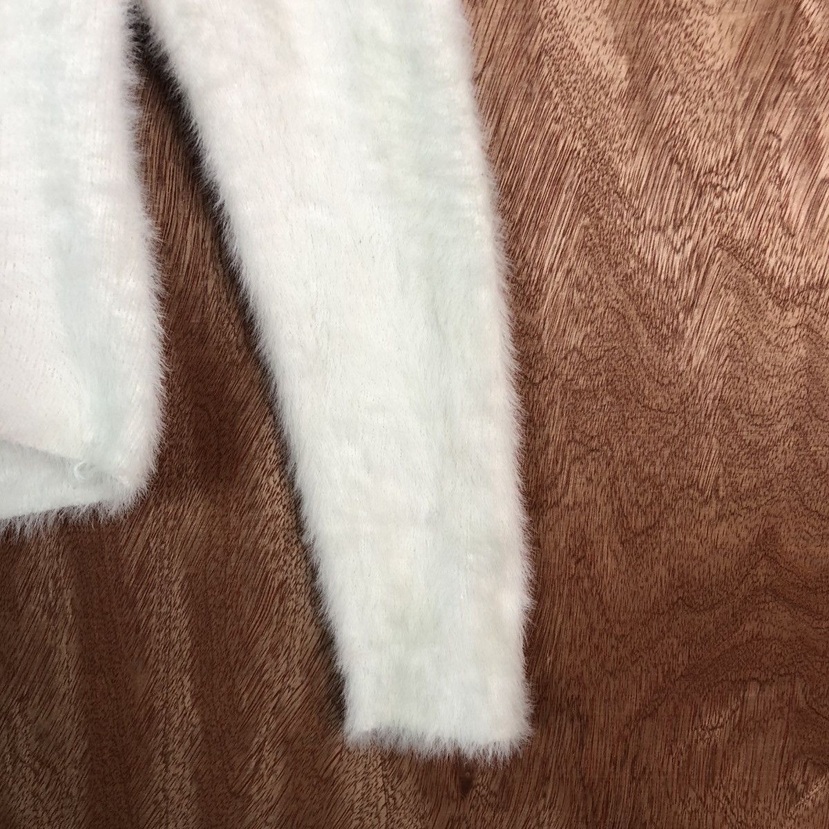 Homespun Knitwear × Japanese Brand Japanese brand White Mohair Shag Shaggy knitwear #c434 Size US S / EU 44-46 / 1 - 4 Thumbnail