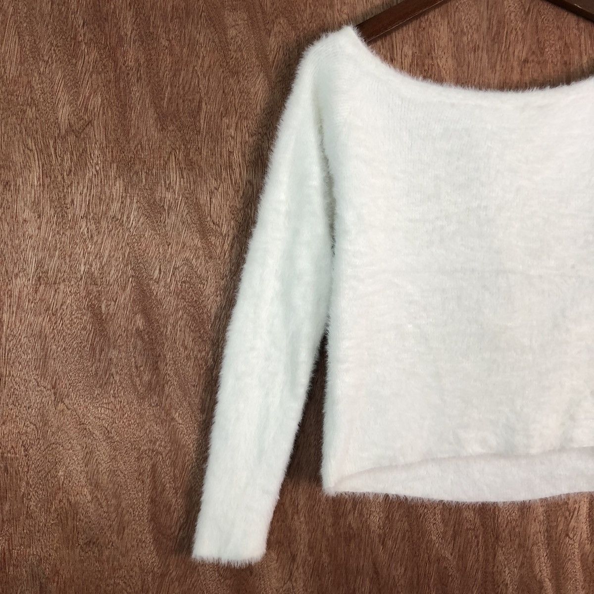Homespun Knitwear × Japanese Brand Japanese brand White Mohair Shag Shaggy knitwear #c434 Size US S / EU 44-46 / 1 - 7 Thumbnail