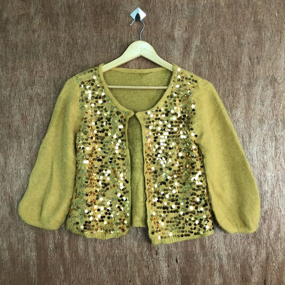 Japanese Brand Japan Mustard Knitwear cardigan art labuci #c414 Size US S / EU 44-46 / 1 - 1 Thumbnail