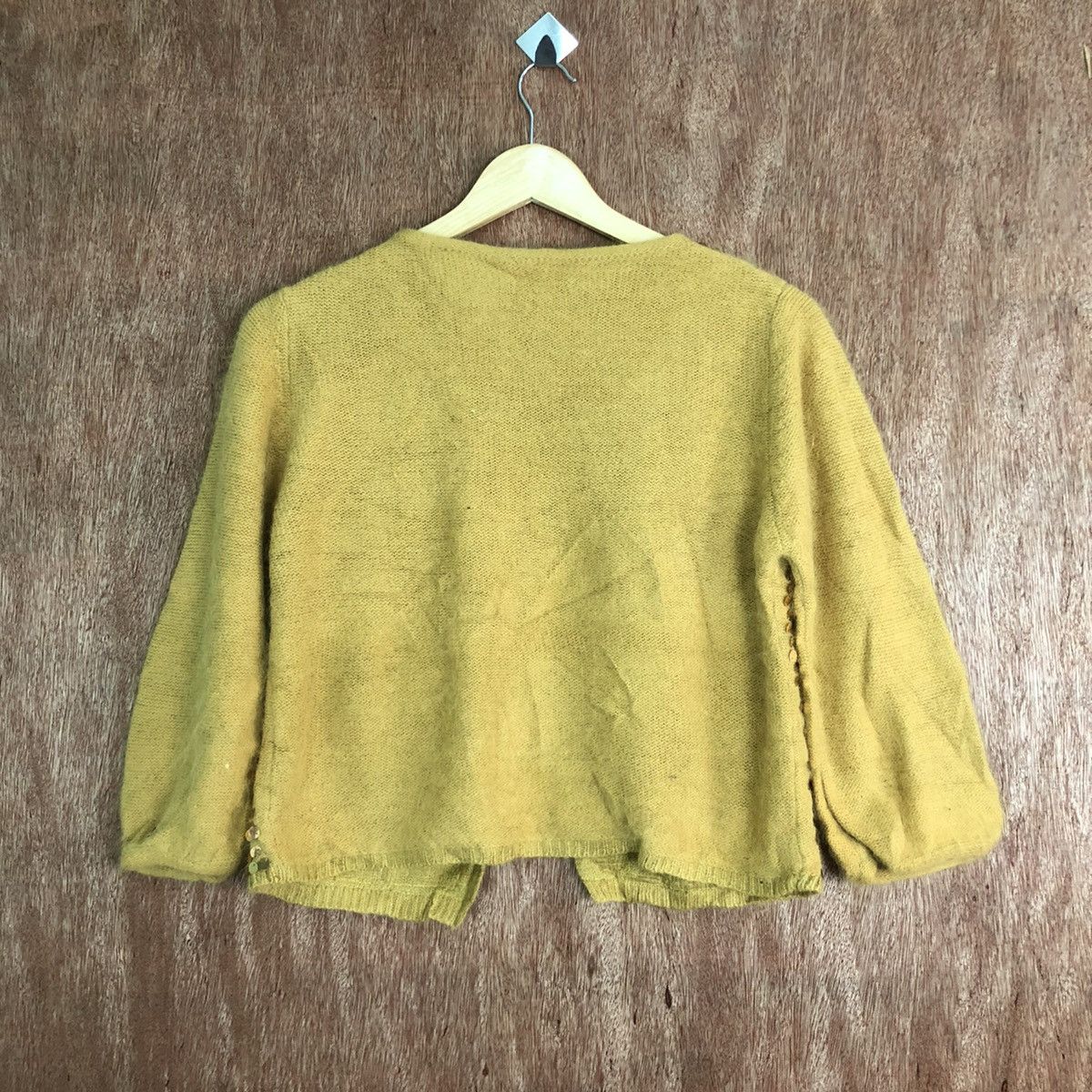 Japanese Brand Japan Mustard Knitwear cardigan art labuci #c414 Size US S / EU 44-46 / 1 - 8 Thumbnail