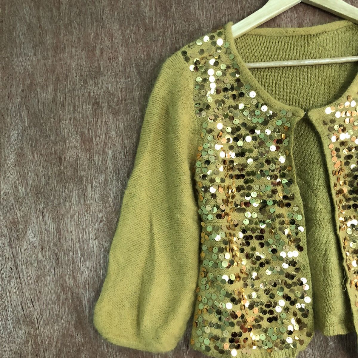 Japanese Brand Japan Mustard Knitwear cardigan art labuci #c414 Size US S / EU 44-46 / 1 - 6 Thumbnail