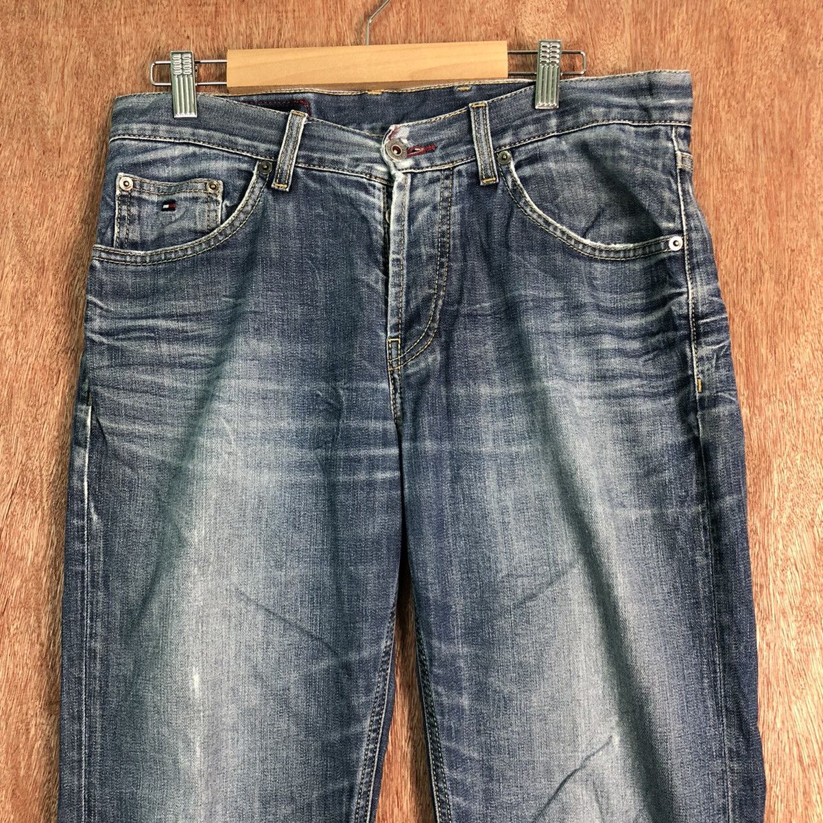 Tommy Hilfiger DLL Tommy Hilfiger slim fit Blue Denim Jeans Pants #c149 Size US 32 / EU 48 - 2 Thumbnail