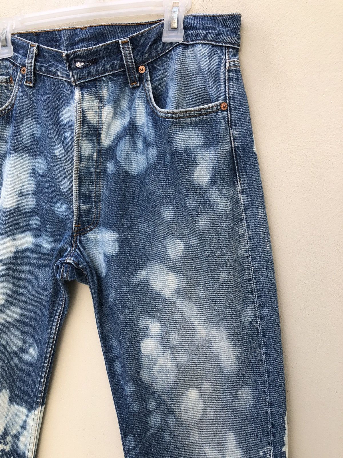 Levi's Vintage Late 80s Levi’s 501 Jeans Bleached Denim Size US 34 / EU 50 - 15 Thumbnail