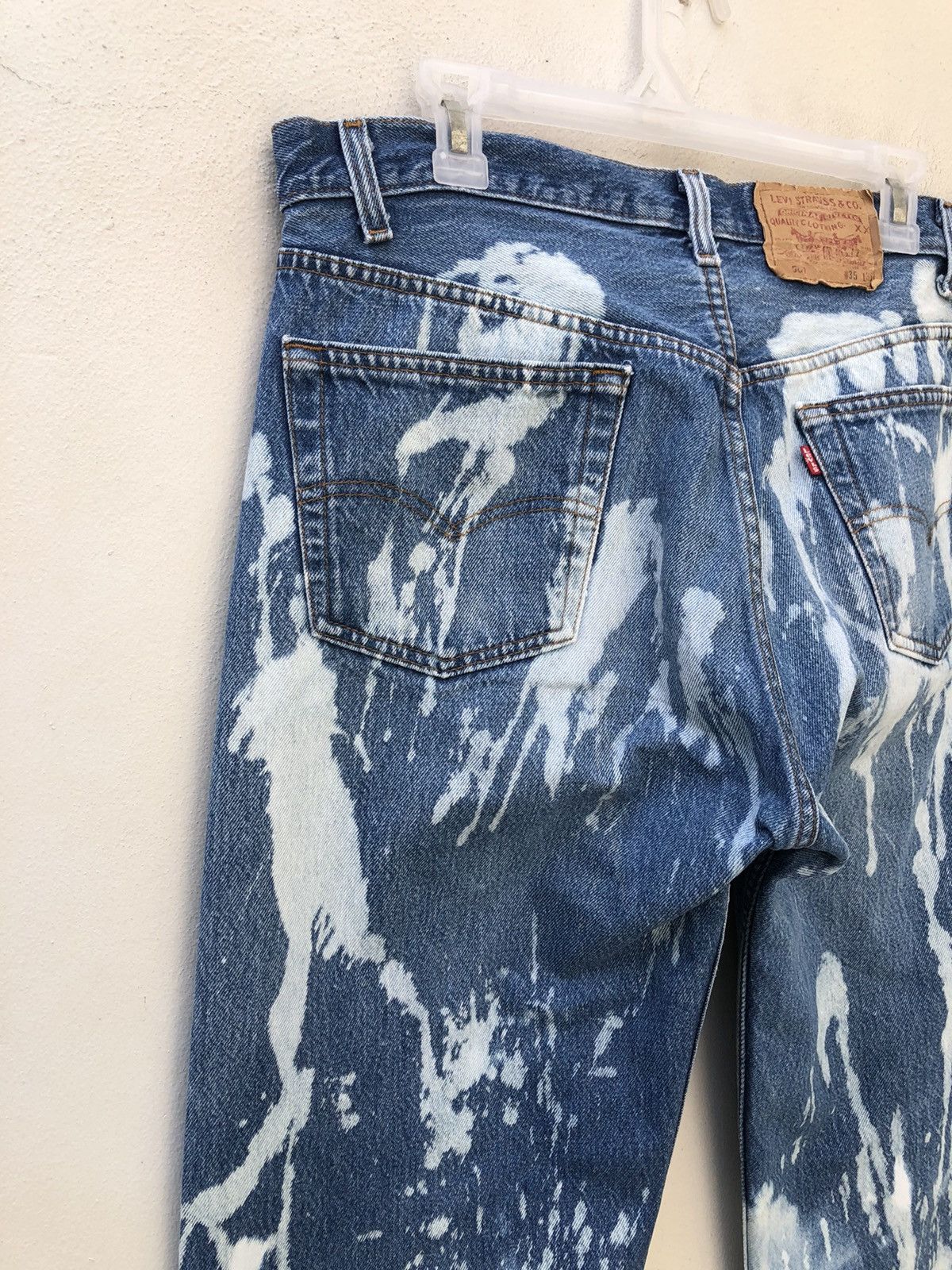 Levi's Vintage Late 80s Levi’s 501 Jeans Bleached Denim Size US 34 / EU 50 - 4 Thumbnail