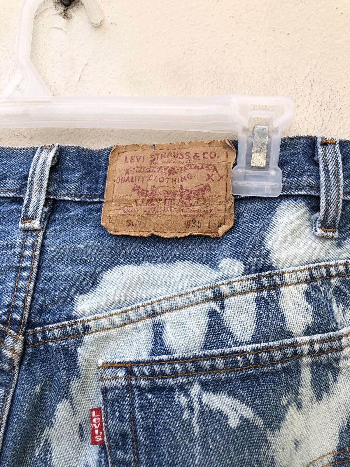 Levi's Vintage Late 80s Levi’s 501 Jeans Bleached Denim Size US 34 / EU 50 - 8 Thumbnail