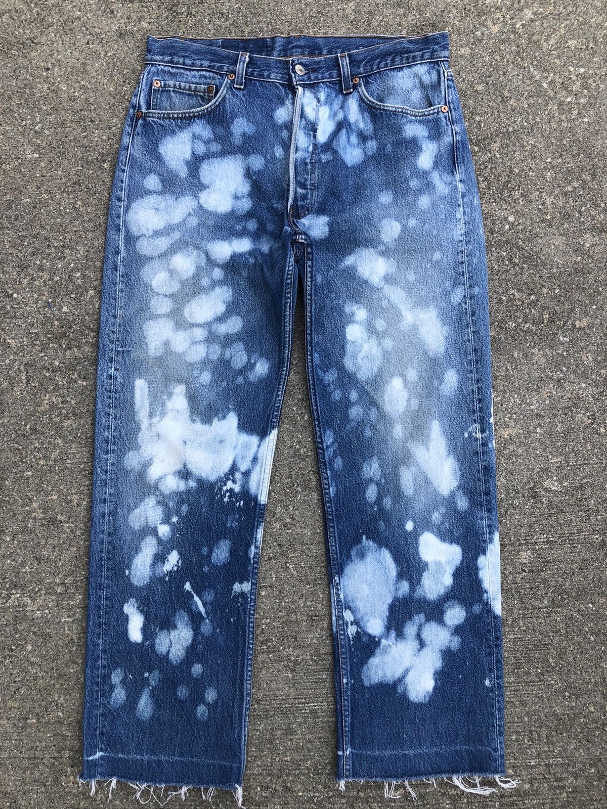 Levi's Vintage Late 80s Levi’s 501 Jeans Bleached Denim Size US 34 / EU 50 - 2 Thumbnail