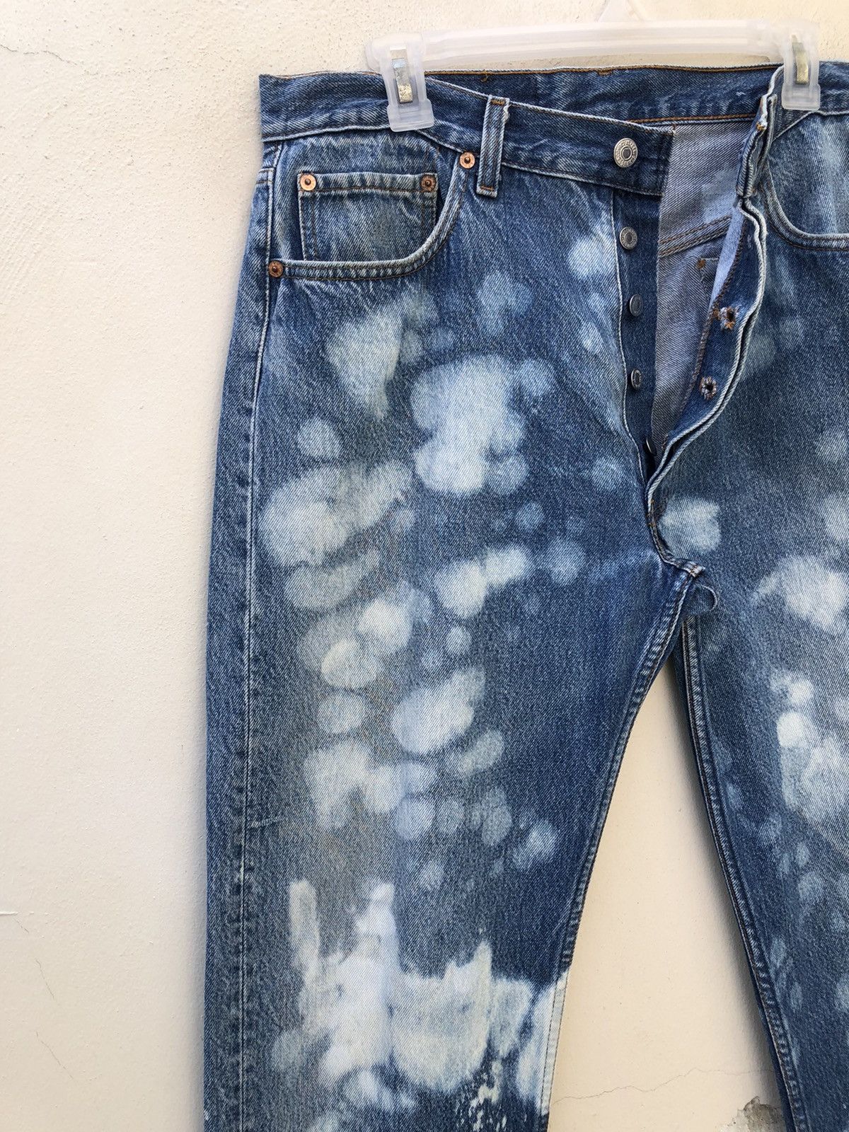 Levi's Vintage Late 80s Levi’s 501 Jeans Bleached Denim Size US 34 / EU 50 - 12 Thumbnail
