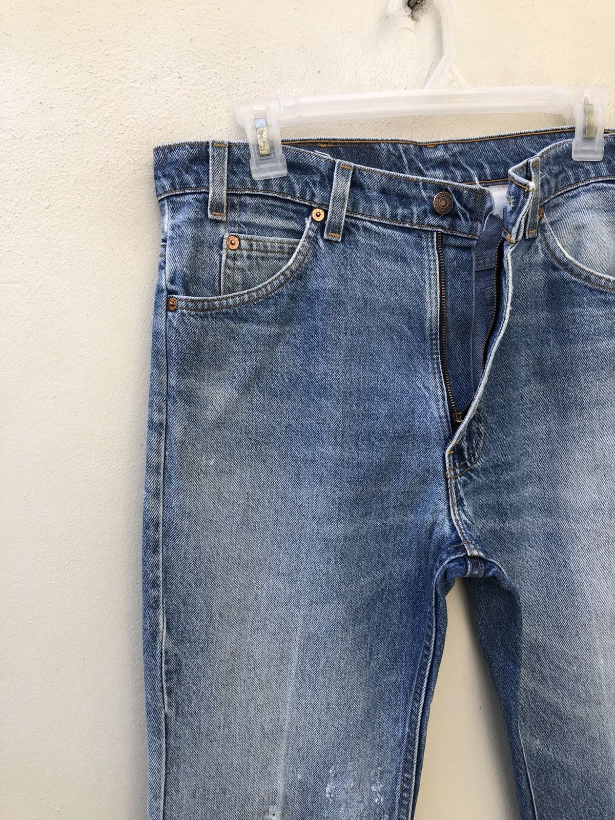 Levi's Vintage 80s Levi’s 517 Asymmetrical Leg Jeans Cropped Denim Size US 33 - 6 Thumbnail