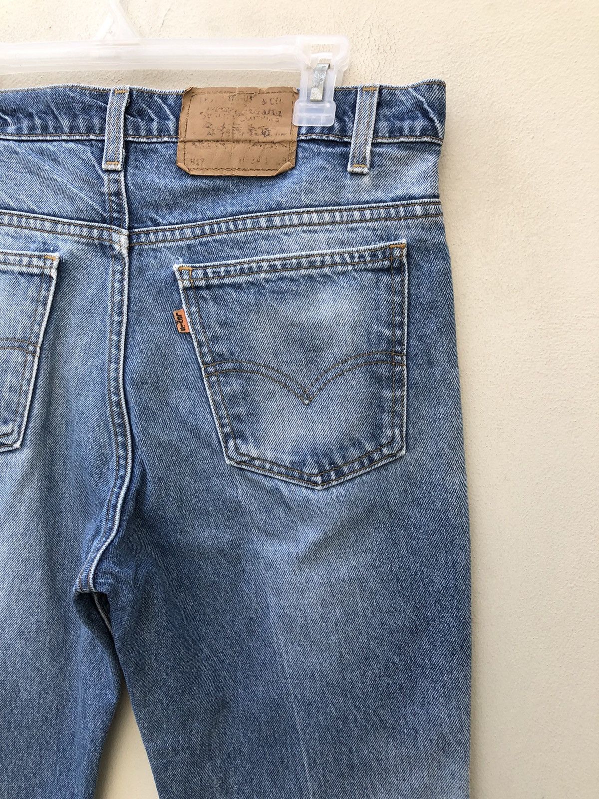 Levi's Vintage 80s Levi’s 517 Asymmetrical Leg Jeans Cropped Denim Size US 33 - 16 Thumbnail
