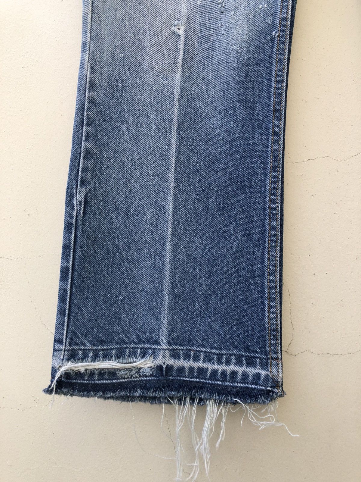 Levi's Vintage 80s Levi’s 517 Asymmetrical Leg Jeans Cropped Denim Size US 33 - 8 Thumbnail