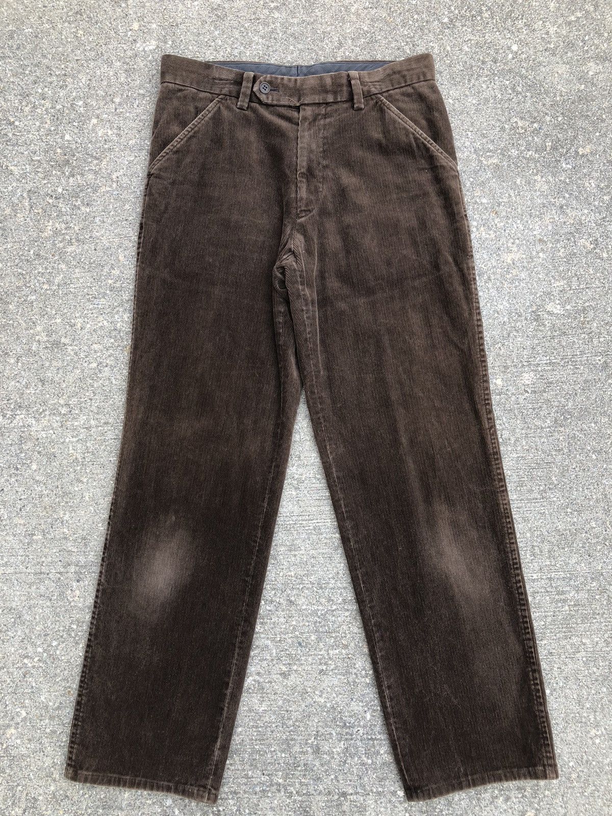 Vintage Vintage Et Vous Paris Faded Brown Corduroy Trouser Pant Size US 30 / EU 46 - 1 Thumbnail