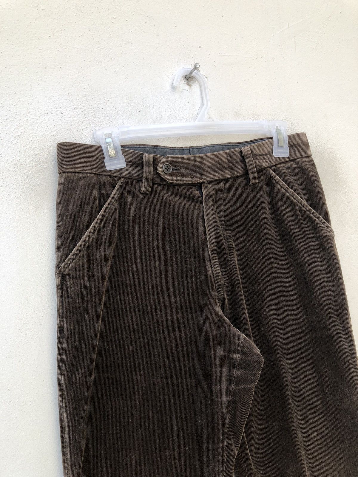 Vintage Vintage Et Vous Paris Faded Brown Corduroy Trouser Pant Size US 30 / EU 46 - 4 Thumbnail