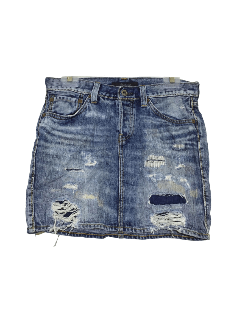 Johnbull Johnbull Japan Distressed Denim Skirt Size 30" / US 8 / IT 44 - 1 Thumbnail