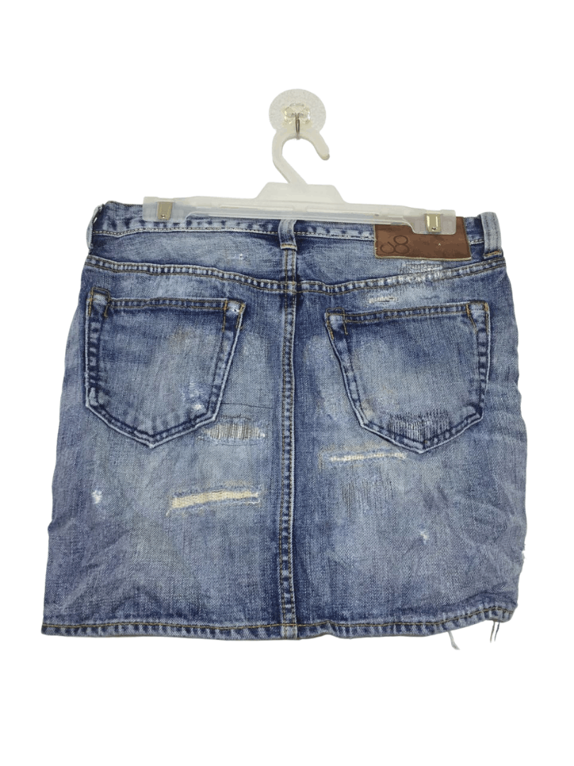 Johnbull Johnbull Japan Distressed Denim Skirt Size 30" / US 8 / IT 44 - 7 Thumbnail