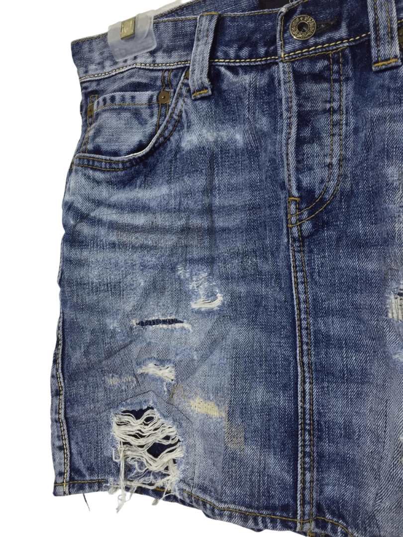Johnbull Johnbull Japan Distressed Denim Skirt Size 30" / US 8 / IT 44 - 3 Thumbnail