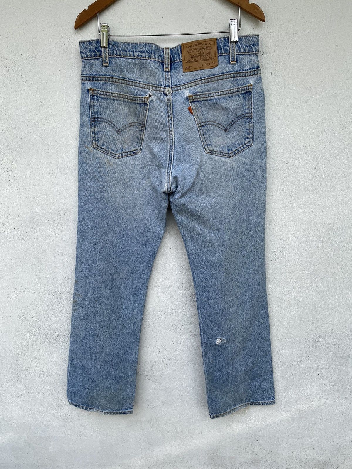 Levi's Vintage Levis Distressed lot 517 jeans size 32 Size US 32 / EU 48 - 2 Thumbnail